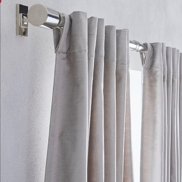West Elm Accents 4 West Elm Velvet Curtains In Platinum Poshmark